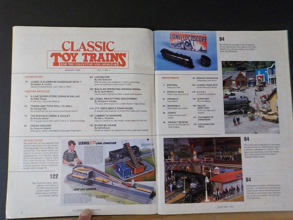 Classic Toy Trains 1994 January Lionel KLine Mike's Train House More