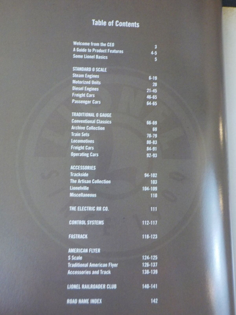 Lionel Catalog 2011 Signature Edition catalog RailroadTreasures