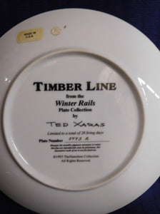 Winter Rails Plate Collection Timber Line by Ted Xaras