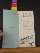 Railway Literature a Bibliography by Association of American Railroads 1942?