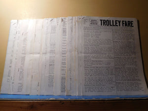 Trolley Fare Newsletter Arden Trolley Museum 1960’s Lot of 23+ Issues PRMA