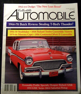 Collectible Automobile 1992 October 1966-70 Buick Riviera 1956-8 Studebaker 1938