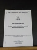 Chesapeake & Ohio C&O Side Track Record/Charts Hampton Newport News Terminal Pen