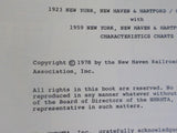 Characteristics Charts NYNH&H - CNE 1923 NYNH&H 1959 Spiral bound 1978 Oversize