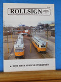 Rollsign Magazine of New England Transit News 2004 January February MBTA Vehicle