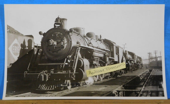 Photo Erie Locomotive #2737? Plus two others Approx. 5  X 8