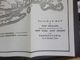 American Railway Guide and Pocket Companion 1851 US timetables map steamboat