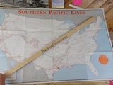 Map Southern Pacific Lines and New Service Routes  Folded