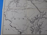 Map Reading Company and Connecting Lines Map 1934 29x23