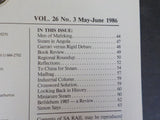 SA Rail SA Spoor 1986 May  June vol 26 No 3 Steam in Angola Garratt versus Rigid