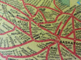 Map CN Across Canada Railway Map Canadian National 1969