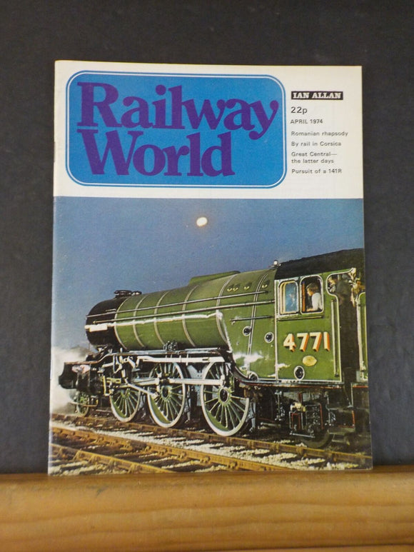 Railway World 1974 April Vol 35 No 408 By rail in Corsica Grand Central latter d
