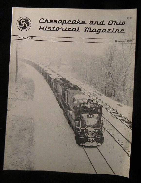 Chesapeake and Ohio Historical Magazine 1987 Dec C&O HS Snow Christmas Poem