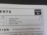 Burlington Route System Public Timetable 1962 November-1963 April