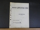 EMD Service Publication Index 1971 Locomotives 1971 January