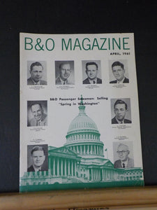 Baltimore & Ohio Employee Magazine 1961 April B&O Passenger Salesmen