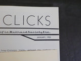 Wheel Clicks 1982 January Pacific Railroad Society Amtraking 1981
