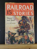 Railroad Stories Magazine 1932 January Steam & steel  LOOSE covers