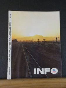 INFO Union Pacific Railroad Co 1974 March Employee Way to a better track