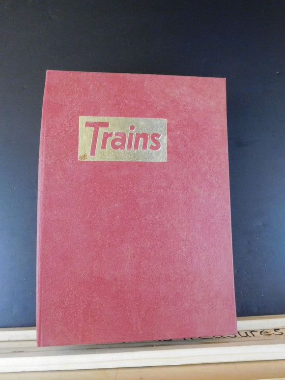 Trains Magazine in a Trains wire binder 1966 12 issues