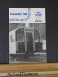 Canadian Rail #315 1978 April Canadian Railroad Historical Society