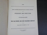 Baltimore & Ohio Railroad Company Annual Report 1942 116th Operated Mileage