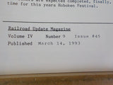 Railroad Update #45 1993 MarchPinsly Rail Group update C40-8s North Shore RRs