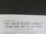 White Tops Circus Magazine 1959 January February European Circuses Displaying St