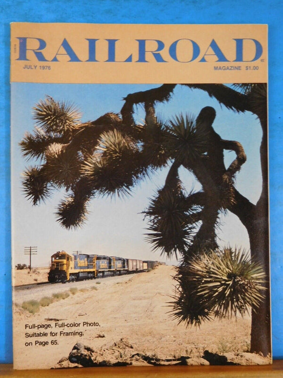 Railroad Magazine 1976 July DRG&W locos Old Colorado Midland Steam Power Date na