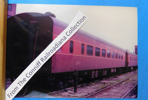 Photo Gulf Mobile & Ohio Passenger Car #3052 8X11 Color GM&O 1969 St Louis