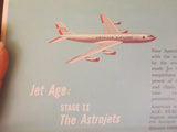 Map American Airlines System Map Astrojets 1962 Feb T197P