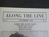Along the Line 1924 November New York New Haven & Hartford Employee Magazine V1#
