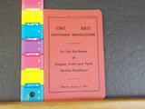 C&O B&O Switching instructions 1964 August 1
