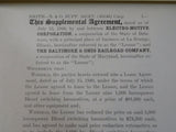 Baltimore and Ohio Railroad 1940s Railroad Equipment Agreement & Receipts