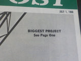 Penn Central Post Employee Magazine 1968 July Biggest Project