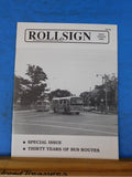 Rollsign Magazine of New England Transit News 1994 July August 30 yrs bus routes