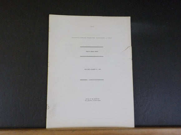 Pennsylvania-Reading Seashore Lines annual report 1945