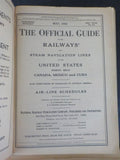 Official Guide of the Railways 1964 May Steam Navigation US Canda Mexico Cuba