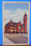 Postcard Union Station Indianapolis Indiana Postmarked 1940’s Indianapolis