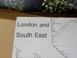 Map British Rail Passenger Network 1983-1984  International Passenger Network
