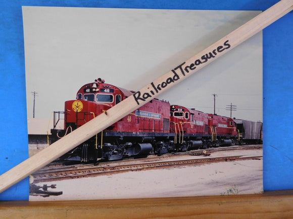Photo Arkansas & Missouri Locomotive #48 8 X 10 Color 1987 Ft Smith