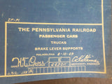Blueprint PRR Passenger Cars, Trucks & Brake Lever Supports 443011-A