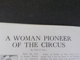 White Tops Circus Magazine 1937 February March Knecht & Becker Circus A Woman Pi