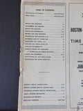 Boston & Maine Railroad Employee Timetable #1 Effective January 6 1963