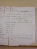 Philadelphia & Reading Railway Company Form #371 Lot of 14 Dated 1903