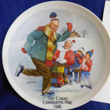 Plate Csatari Grandparent The Skating Lesson by Joseph Csatari