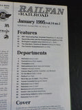 Railfan & Railroad Magazine Bound Volume 14  January - December 1995 Green