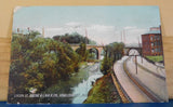 Postcard Lehigh Valley Linden Street Bridge Hamilton St Allentown PA 1907