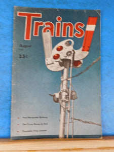 Trains Magazine 1945 August Blue Ridge Mountains Circus moves by rails