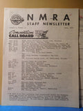 NMRA Staff Newsletter Lot of 7 Issues 60’s & 70’s National Model Railway Associa